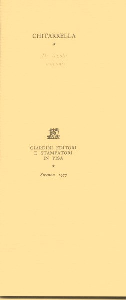 1976 Chitarrella Giardini